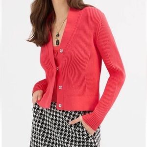 CAbi Madame Cardigan #4651 in Cinema Pink Size XS